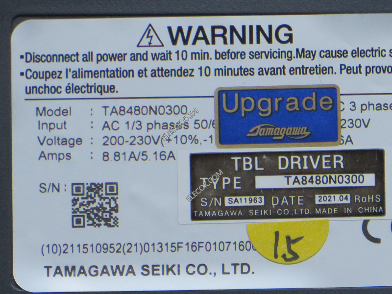 TA8480N0300 TAMAGAWA servo drive, Inventory new