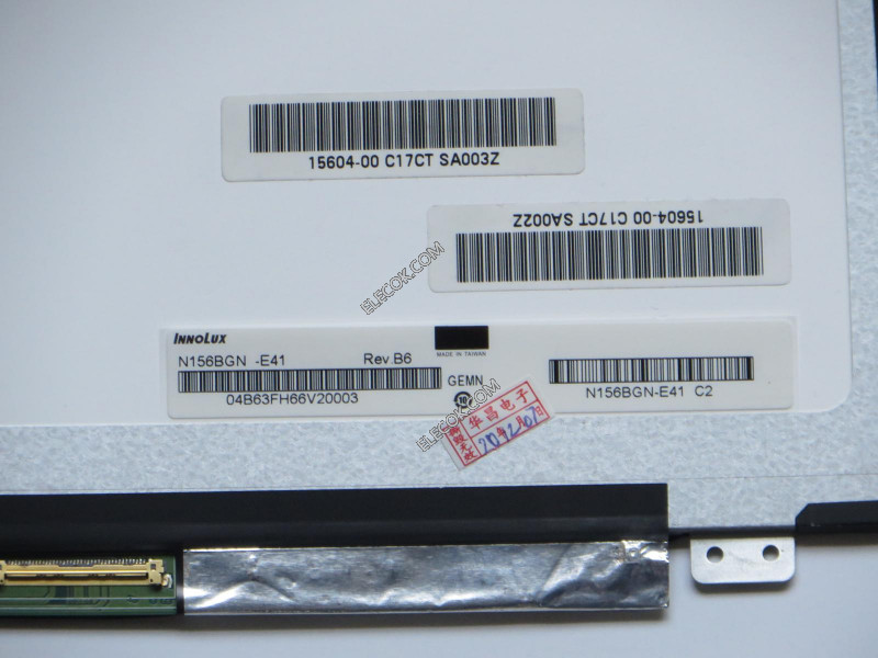 N156BGN-E41 15,6 inch Lcd Panel számára INNOLUX 