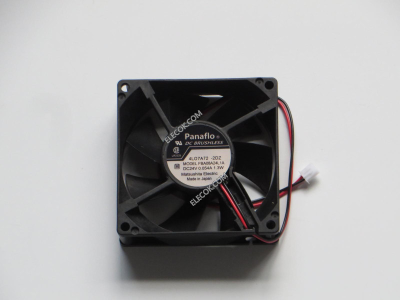 Panaflo FBA08A24L1A 24V 0,054A 1,3W 2wires Cooling Fan 