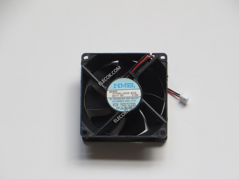 NMB 3110KL-05W-B50 24V 0.15A 2wires Cooling Fan