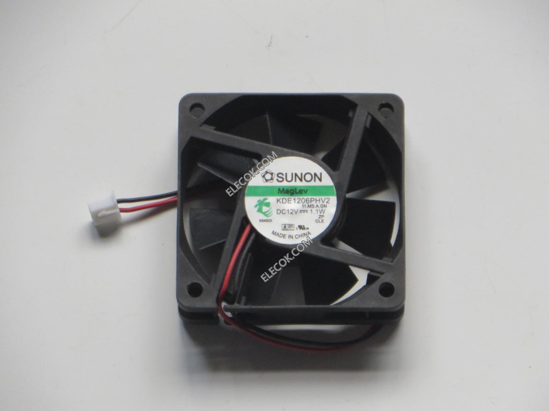 SUNON 6015 KDE1206PHV2 12V 1.1W 2wires Cooling Fan
