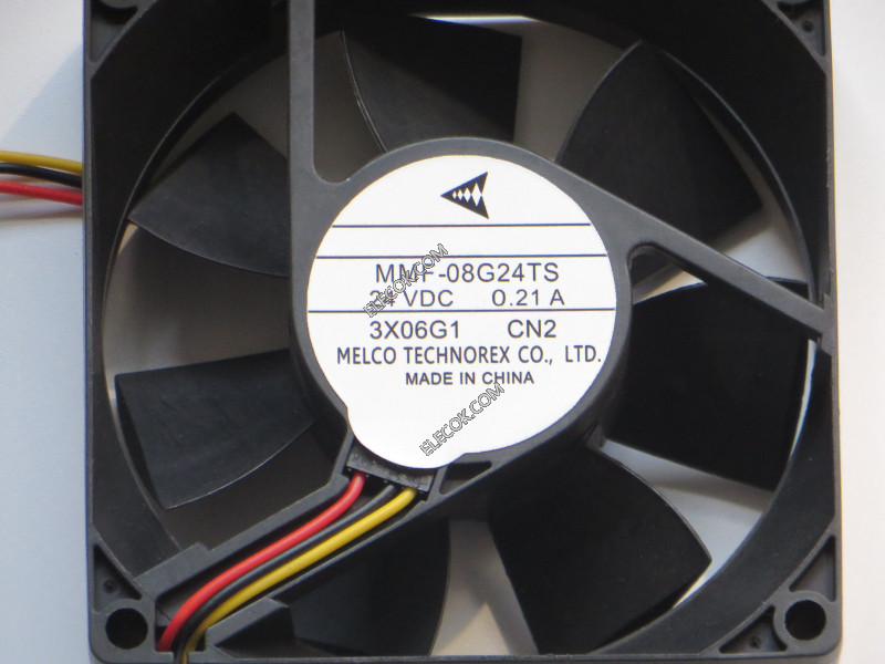 MMF-08G24TS-CN2 8025 8cm 24v 0.21A  3wires cooling fan
