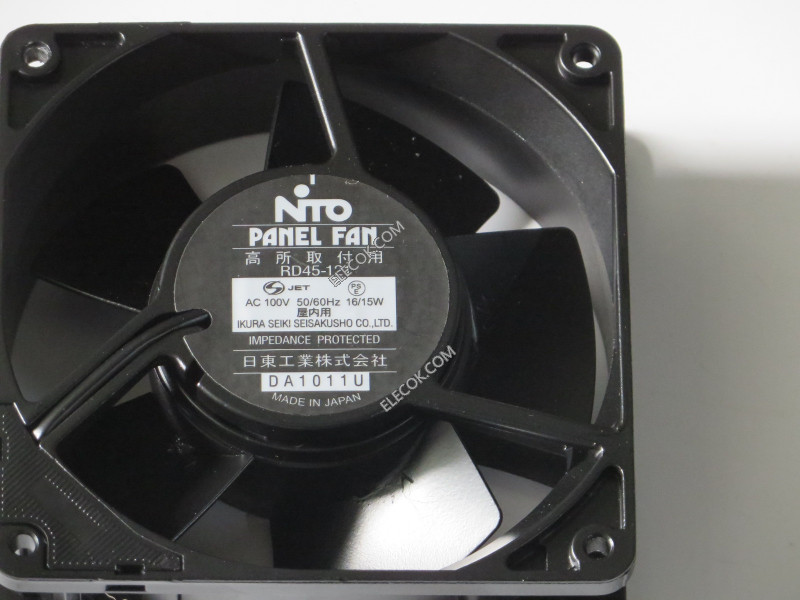 NTO PANELFAN RD45-121 100V 16/15W Cooling Fan Used and Original