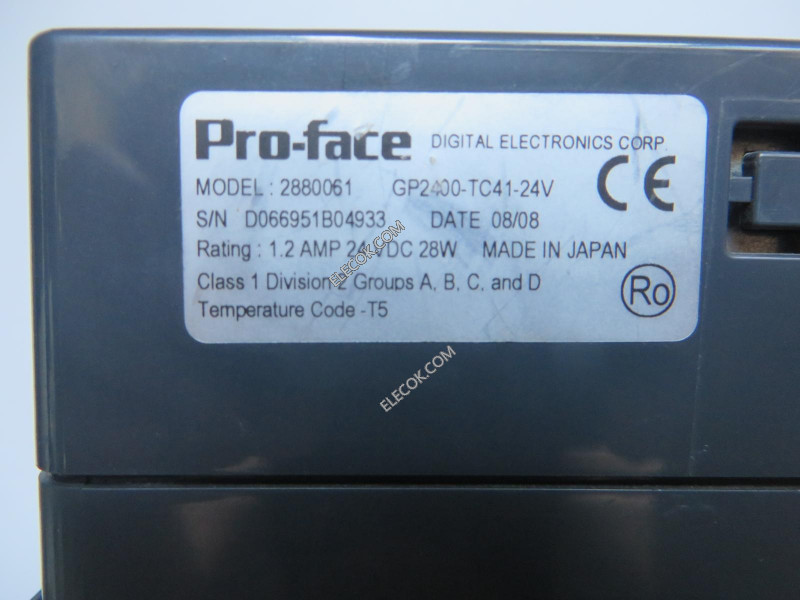 GP2400-TC41-24V PRO-FACE HMI, used
