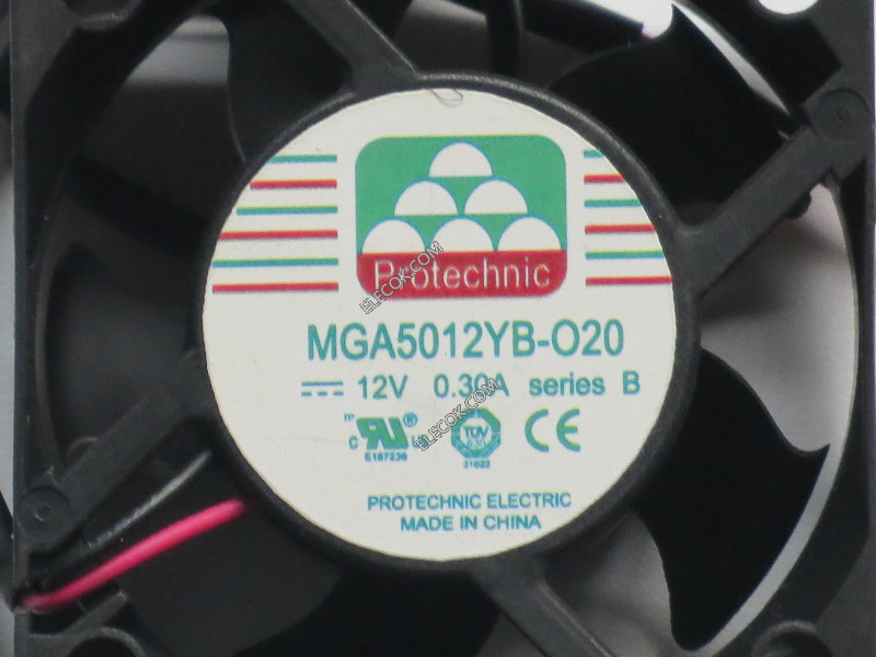 Protechnic Magic MGA5012YB-020 Server - Square Fan B 12V0.30A sq50x50x20mm 2W 2-Wire 
