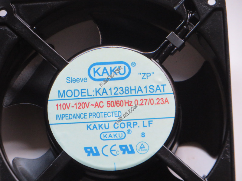 Kaku KA1238HA1SAT 110V-120v 50/60HZ 0,27/0,23A Server-Square Fan with socket connection 
