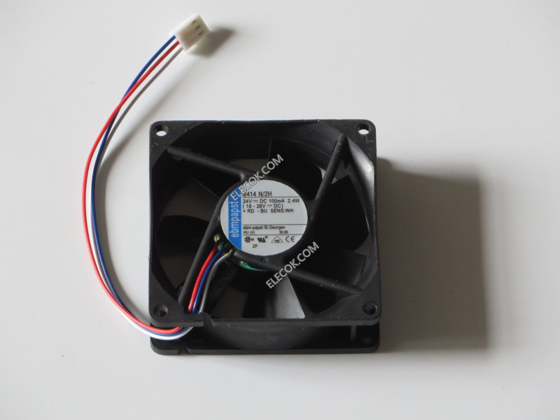EBM-Papst 8414 N/2H 24V 2.4W 3wires Cooling Fan