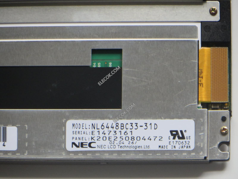 NL6448BC33-31D 10,4" a-Si TFT-LCD Panel számára NEC used 