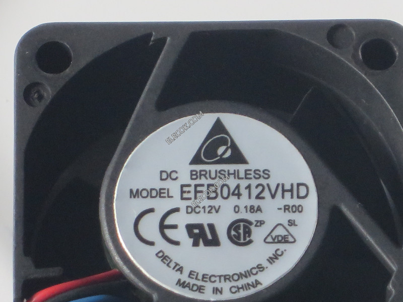 DELTA EFB0412VHD-R00 DC12V 0,18A 3wires Cooling Fan 