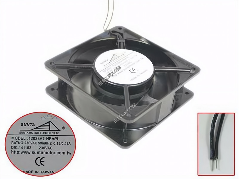 SUNTA 12038A2-HBAPL 230V 0.13/0.11A Cooling Fan