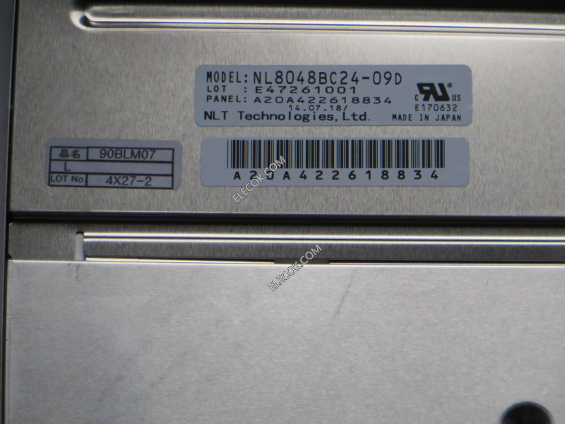 NL8048BC24-09D 9.0" a-Si TFT-LCD Panel számára NEC Inventory new 