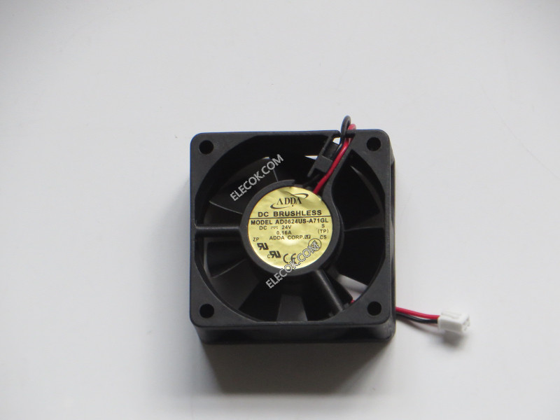 ADDA AD0624US-A71GL 24V 0.16A 2 Wires Cooling Fan