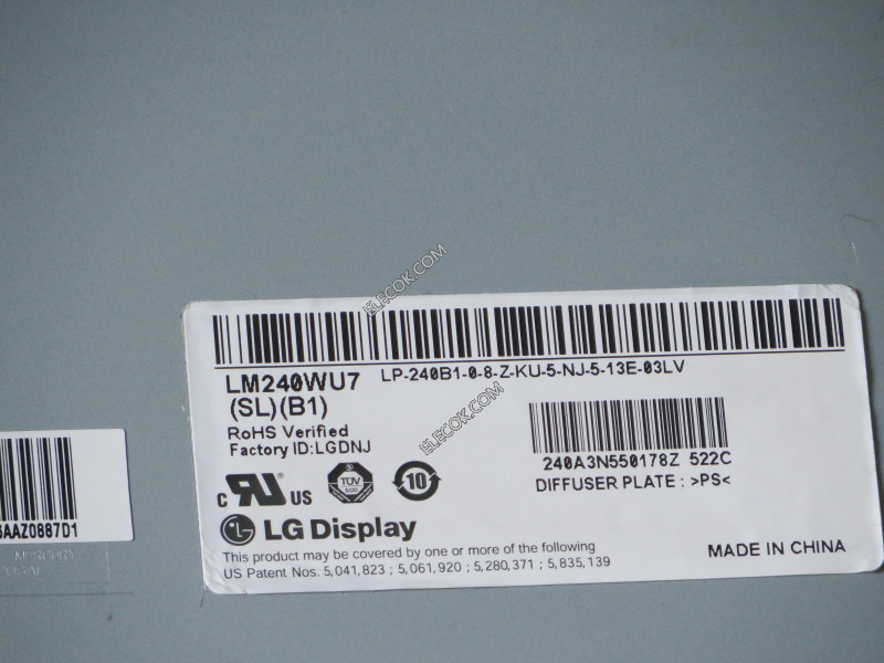 LM240WU7-SLB1 24.0" a-Si TFT-LCD Panel számára LG Display Inventory new 