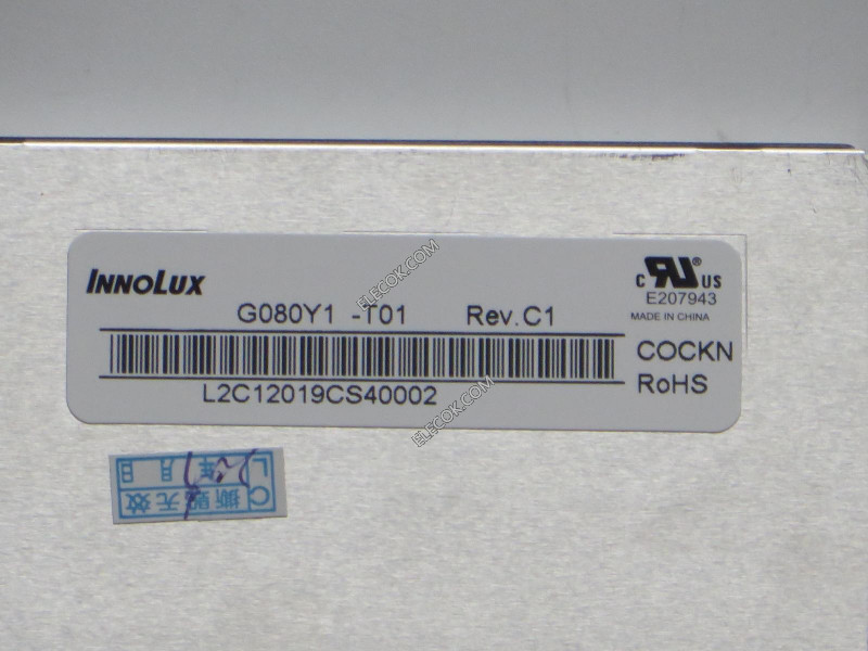 G080Y1-T01 8.0" a-Si TFT-LCD Panel számára Innolux 