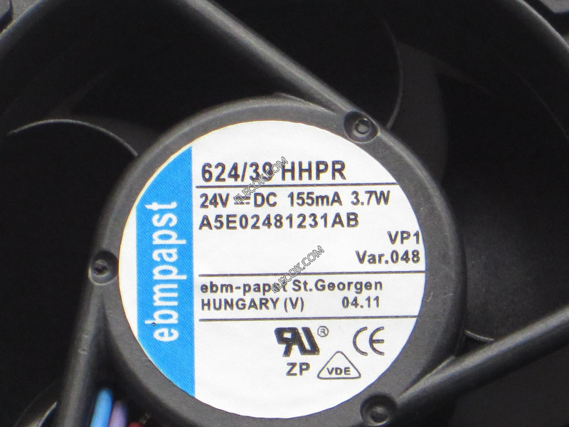 ebm-papst 624/39 HHPR 24V 155MA 3,7W 4-Wire refurbished 