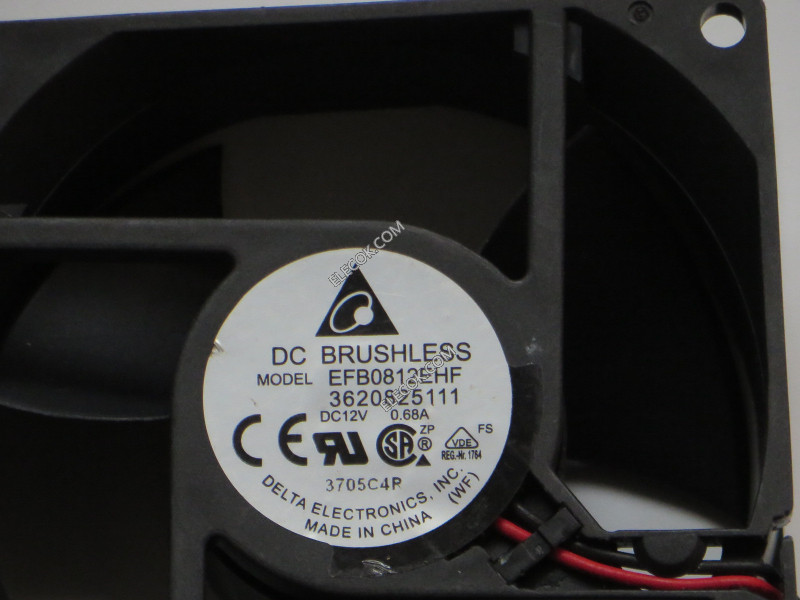DELTA EFB0812EHF 12V 0.68A 2wires Cooling Fan  