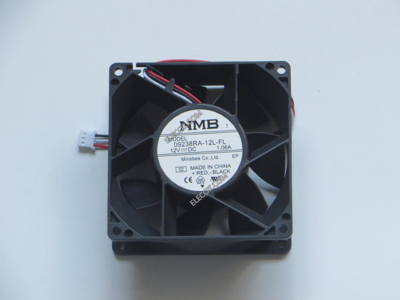 NMB 09238RA-12L-FL 12V 1,06A 3wires Cooling Fan 