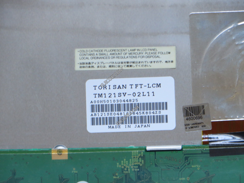 TM121SV-02L11 12.1" a-Si TFT-LCD Panel for TORISAN