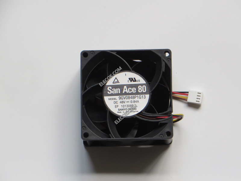 SANYO 9GV0848P1G13 48V 0,84A 4wires Cooling Fan refurbished 