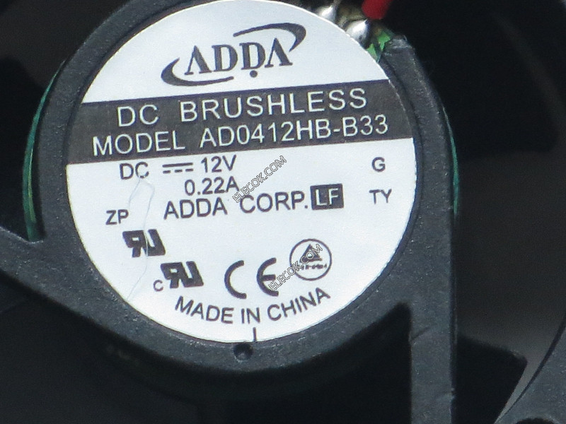 ADDA AD0412HB-B33 12V 0,22A 3wires Cooling Fan 