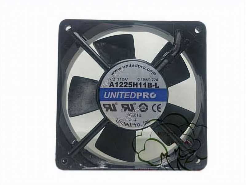 UNITED A1225H11B-L 115V 0,19/0,22A 2 dráty Cooling Fan 