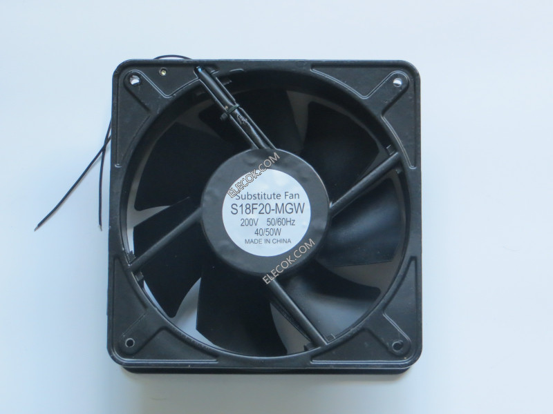 STYLE S18F20-MGW 200V 40/50W  2wires Cooling Fan without sensor, Replacement and refurbished   