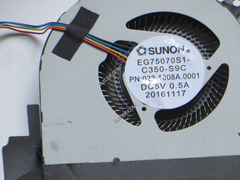 SUNON EG75070S1-C350-S9C Cooling Fan EG75070S1-C350-S9C 023.1008A.0001 5V 0.50A 4wires cooling fan 
