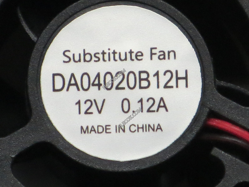 M DA04020B12H 12V 0,12A 2 vezetékek Cooling Fan substitute 