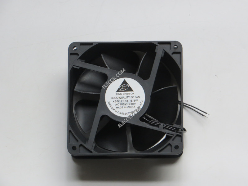 XING SHUN DA XSD12038 100/230V 6,8W 2 dráty Cooling Fan 