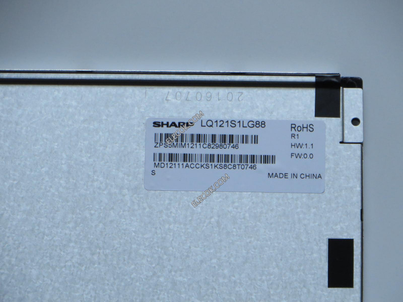 LQ121S1LG88 12,1" a-Si TFT-LCD Panel pro SHARP Inventory new 