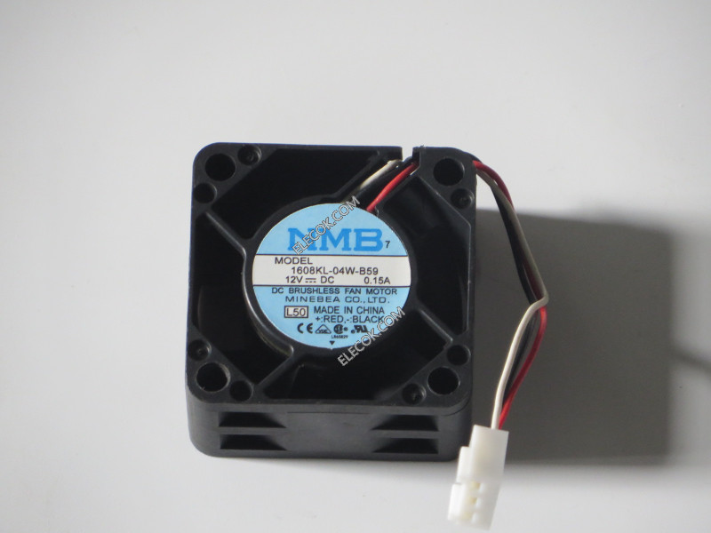 NMB 1608KL-04W-B59-L50 12V 0,15A 1,32W 3wires Cooling Fan 