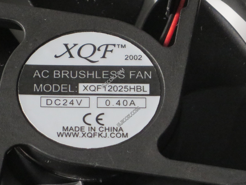 XQF XQF12025HBL 24V 0.40A 2 dráty Cooling Fan 