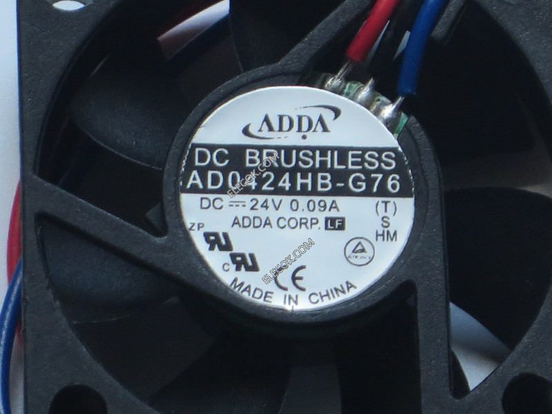 ADDA AD0424HB-G76 24V 0,09A 3wires Cooling Fan 