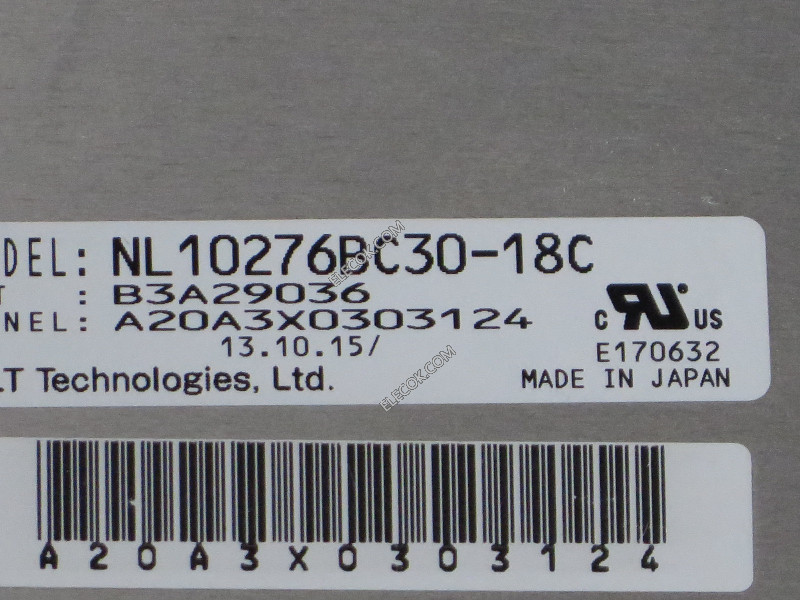 NL10276BC30-18C 15.0" a-Si TFT-LCD Panel számára NEC used 