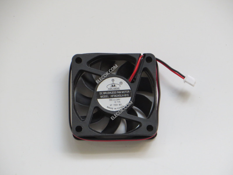 YIHUAKBJI HF0624SLH-B15 24V 0,11A 2 dráty Cooling Fan 