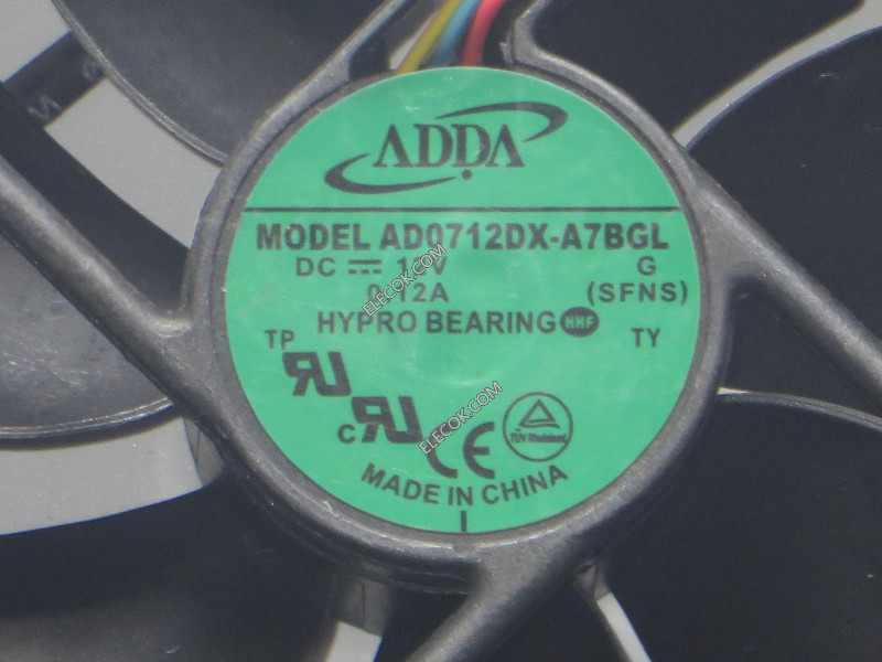 ADDA AD0712DX-A7BGL 12V 0.12A 4wires cooling fan