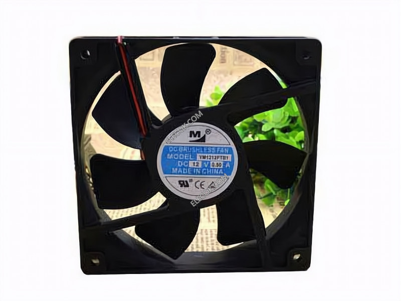 M YM1212PTB1 12V 0,2A 2wires Cooling Fan 