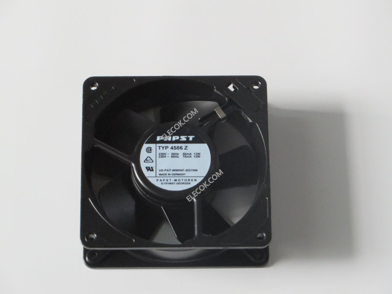 Ebmpapst TYP 4586Z 230V 80mA/70mA 13/12W  Cooling Fan  with  socket connection  Refurbished