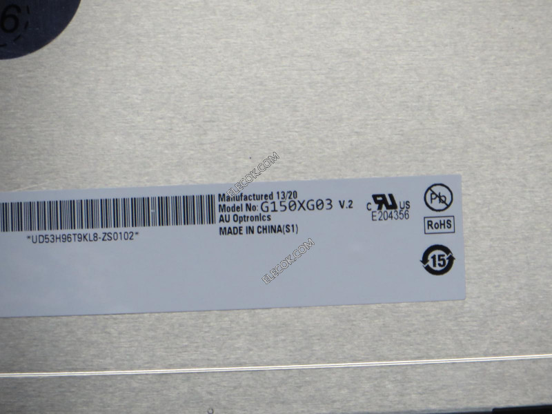 G150XG03 V2 15.0" a-Si TFT-LCD Panel számára AUO Inventory new 