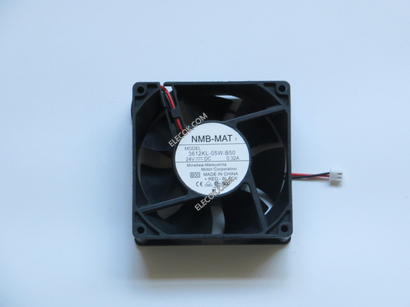 NMB 3612KL-05W-B50 24V 0.32A 2wires Cooling Fan