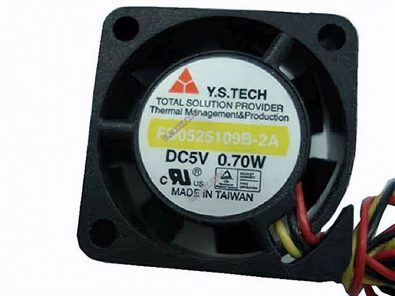 Y.S.TECH FD0525109B-2A 5V 0.7W Cooling Fan