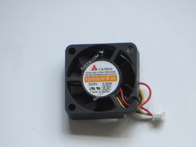 Y.S.TECH FD0530107B-2A 5V 0.5W 3wires Cooling Fan