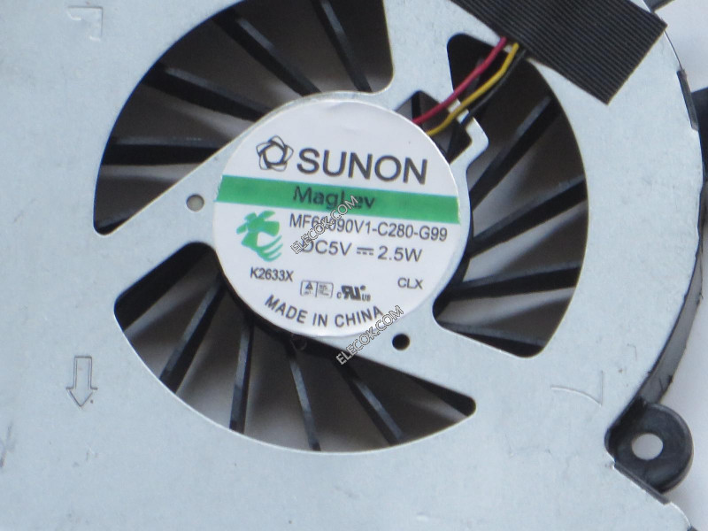 SUNON MF60090V1-C280-G99 5V 2.5W 3wires Cooling Fan ,used
