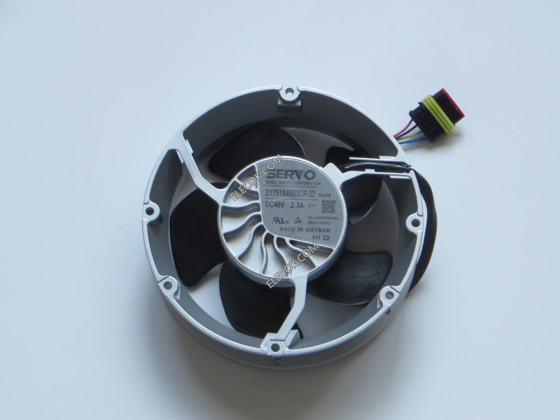 SERVO D1751S48B9CP-33 48V 2,3A 4wires Cooling Fan original és refurbished 