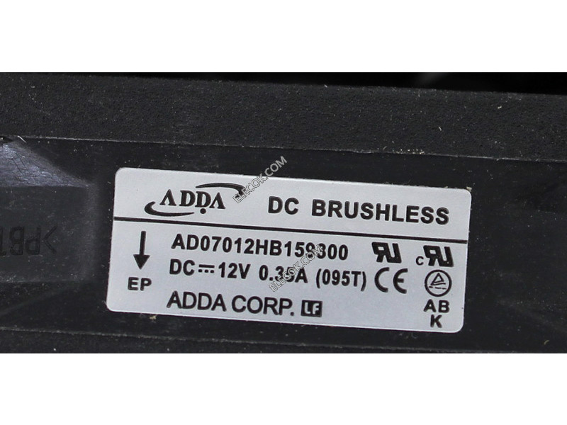ADDA AD07012HB159300 12V 0,35A 3 dráty Cooling Fan 