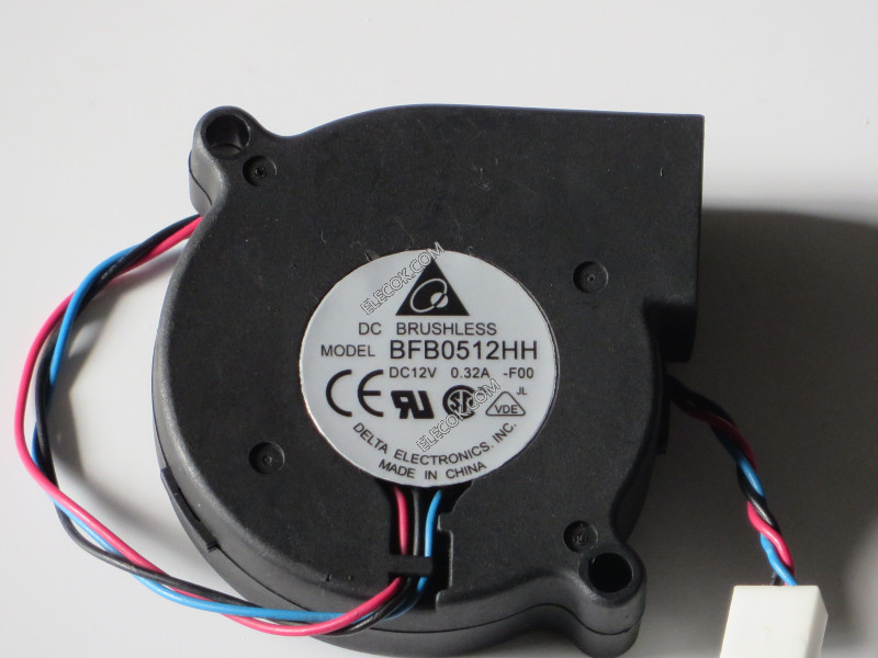 DELTA BFB0512HH 12V 0.32A 2.52W 3wires Cooling Fan