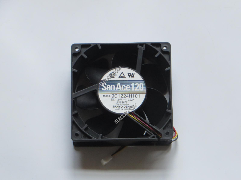Sanyo 9G1224H101 24V 0,22A 3wires Cooling Fan 