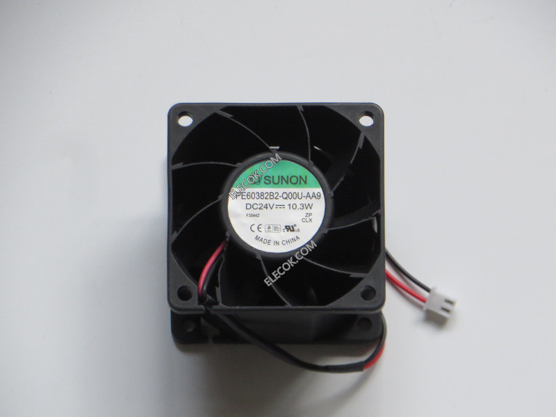 SUNON PE60382B2-Q00U-AA9 24V 10,3W 2wires Cooling Fan 