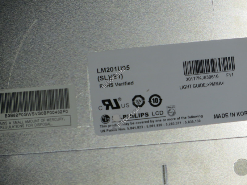 LM201U05-SLB1 20,1" a-Si TFT-LCD Panel számára LG.Philips LCD 