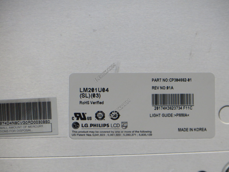 LM201U04-SL03 20,1" a-Si TFT-LCD Panel pro LG.Philips LCD 